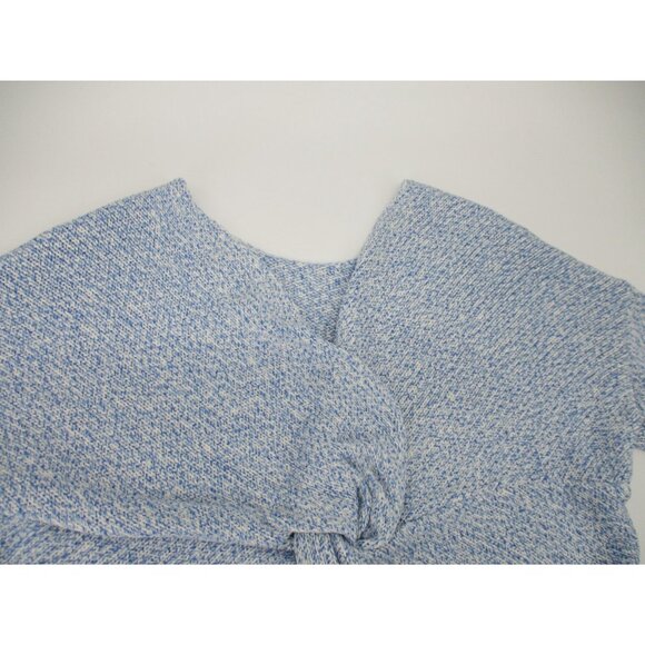 Loft Womens Sweater XL Light Blue Twist Back Sweater Ladies Open Back Knit New - Picture 14 of 16